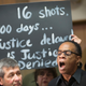 Demonstrators protest outside the office of Mayor Rahm Emanuel at City Hall following press conference where the mayor announced the firing of Chicago Police Superintendent Garry McCarthy on Dec. 1, 2015, in Chicago.
